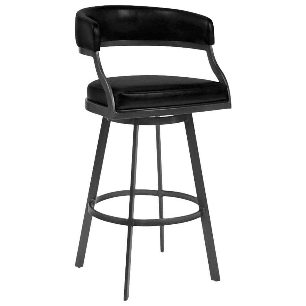 Blue River Saturn 26 Counter Stool With Vintage Black Seat In Mineral Nebraska Furniture Mart