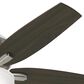 Hunter Newsome Low Profile 52" Ceiling Fan with Lights in Brushed Nickel, , large