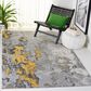 Safavieh Adirondack ADR134H 9" x 12" Grey and Yellow Area Rug, , large