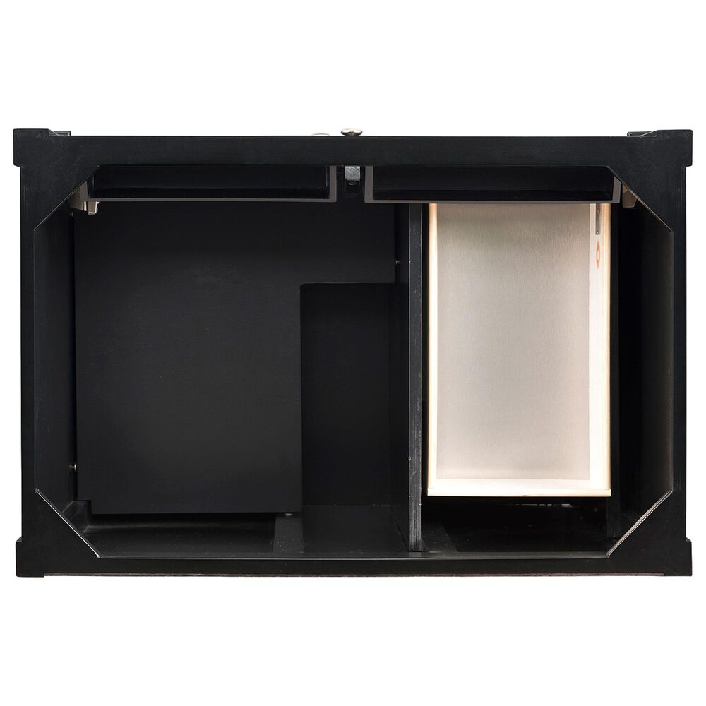 James Martin Brittany 36&quot; Single Bathroom Vanity in Black Onyx with 3 cm Ethereal Noctis Quartz Top and Rectangle Sink, , large