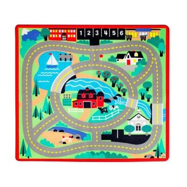 Melissa & Doug Round The Town Road Rug, , large