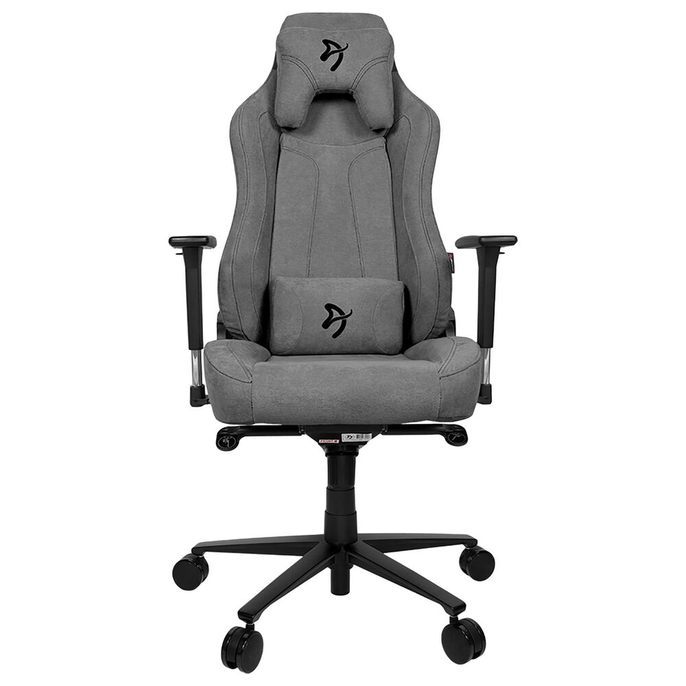 Arozzi Vernazza Premium Upholstery Soft Fabric Ergonomic Computer Gaming/Office Chair with High Backrest, Recliner, Swivel, Tilt, Rocker, Adjustable Height and Adjustable Lumbar and Neck Support - Ash, , large