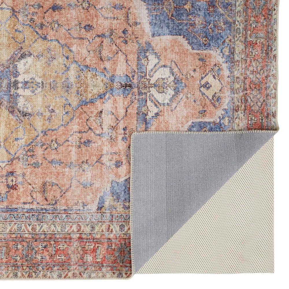 Feizy Rugs Percy 7&#39;10&quot; x 9&#39;10&quot; Rust and Blue Area Rug, , large