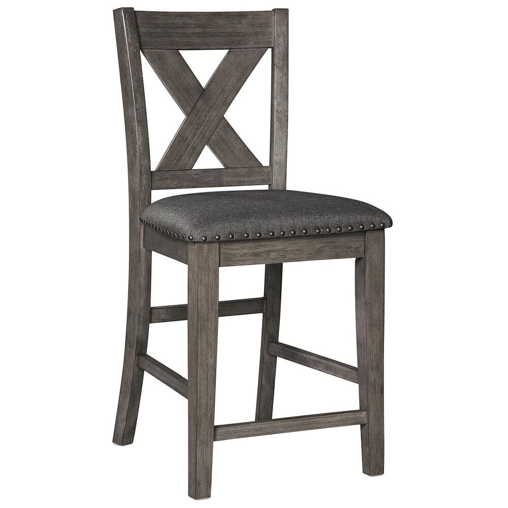 Signature Design by Ashley Caitbrook 24" Counter Height Stool in Antiqued Gray Wash, , large