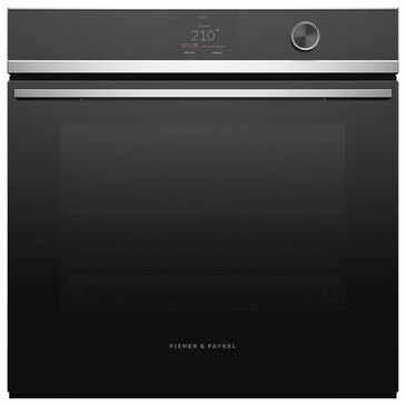 Fisher and Paykel 24 Single Electric Wall Oven with 23-Function and Convection in Black and Stainless Steel, , large