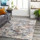 Surya Tuscany TUS-2325 8"10" x 12"1" Gray, Blue and Camel Area Rug, , large