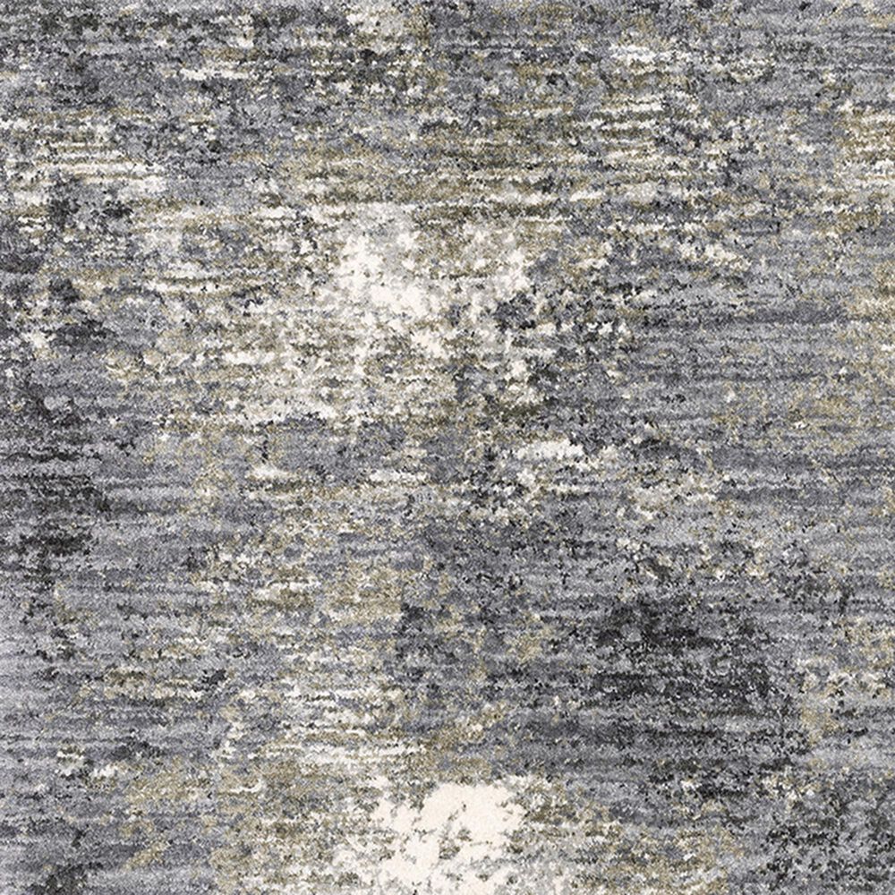 Oriental Weavers Aspen Distressed Shag 2060W 2&#39;3&quot; x 7&#39;6&quot; Gray and Ivory Runner, , large