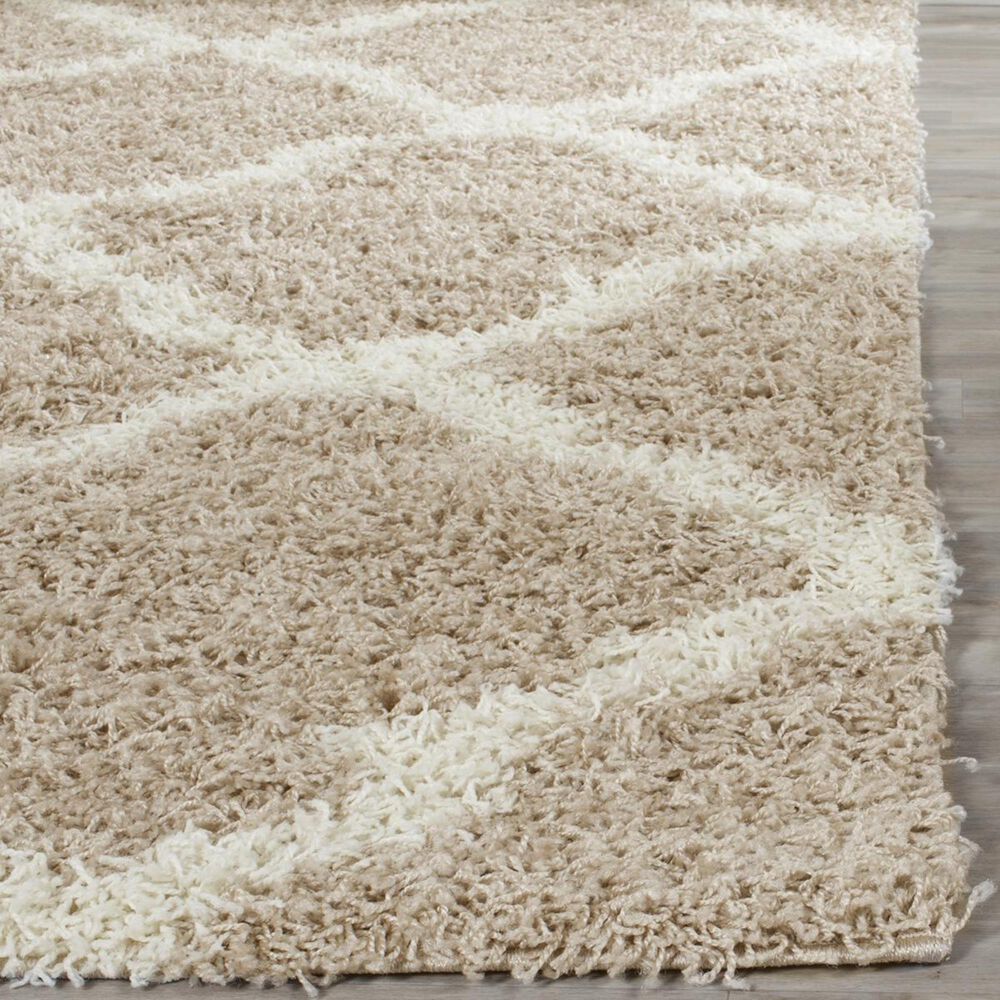 Safavieh Dallas Shag SGD257D-3 3&#39; x 5&#39; Beige/Ivory Area Rug, , large