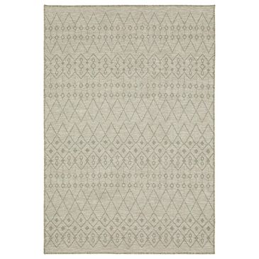 Oriental Weavers Tortuga TR04A 6"7" x 9"2" Beige and Black Area Rug, , large