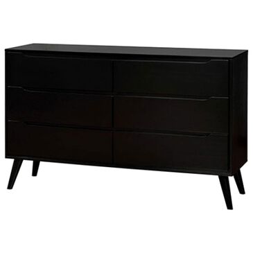 Furniture of America Lennart 6-Drawer Dresser Only in Black, , large