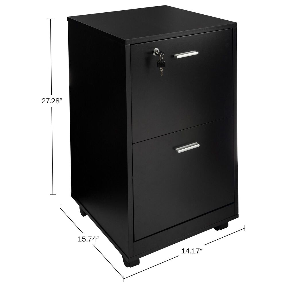 Timberlake Mobile File Cabinet in Black, , large