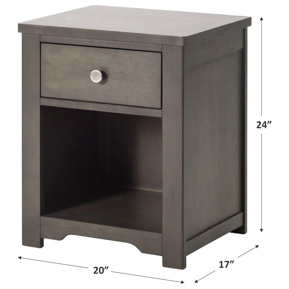 Foundations Worldwide Harmony Night Stand in Dapper Gray, , large