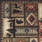 Oriental Weavers Woodlands 1041C 6"7" x 9"2" Black Area Rug, , large