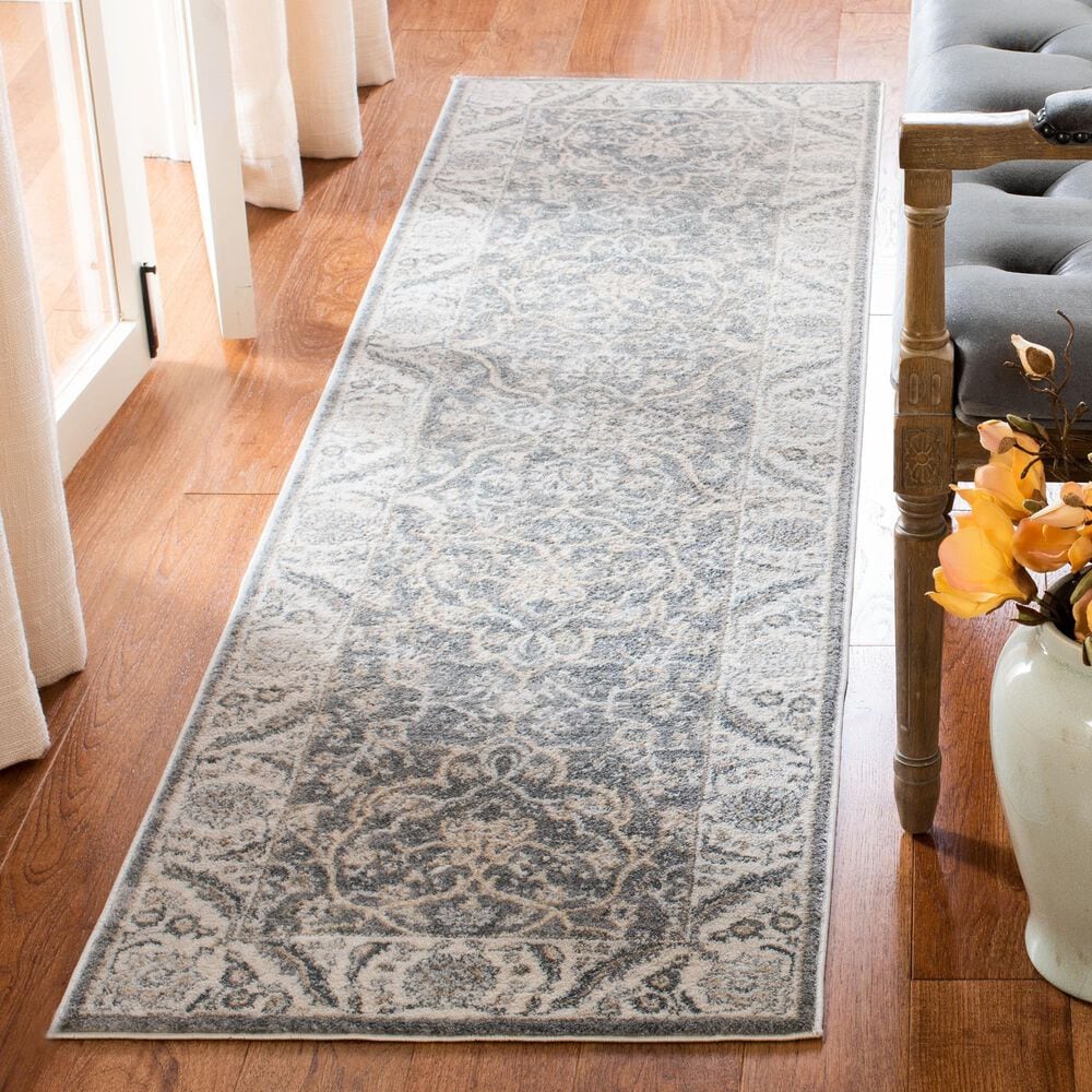 Safavieh Isabella 2&#39;2&quot; x 7&#39; Grey and Dark Grey Runner, , large