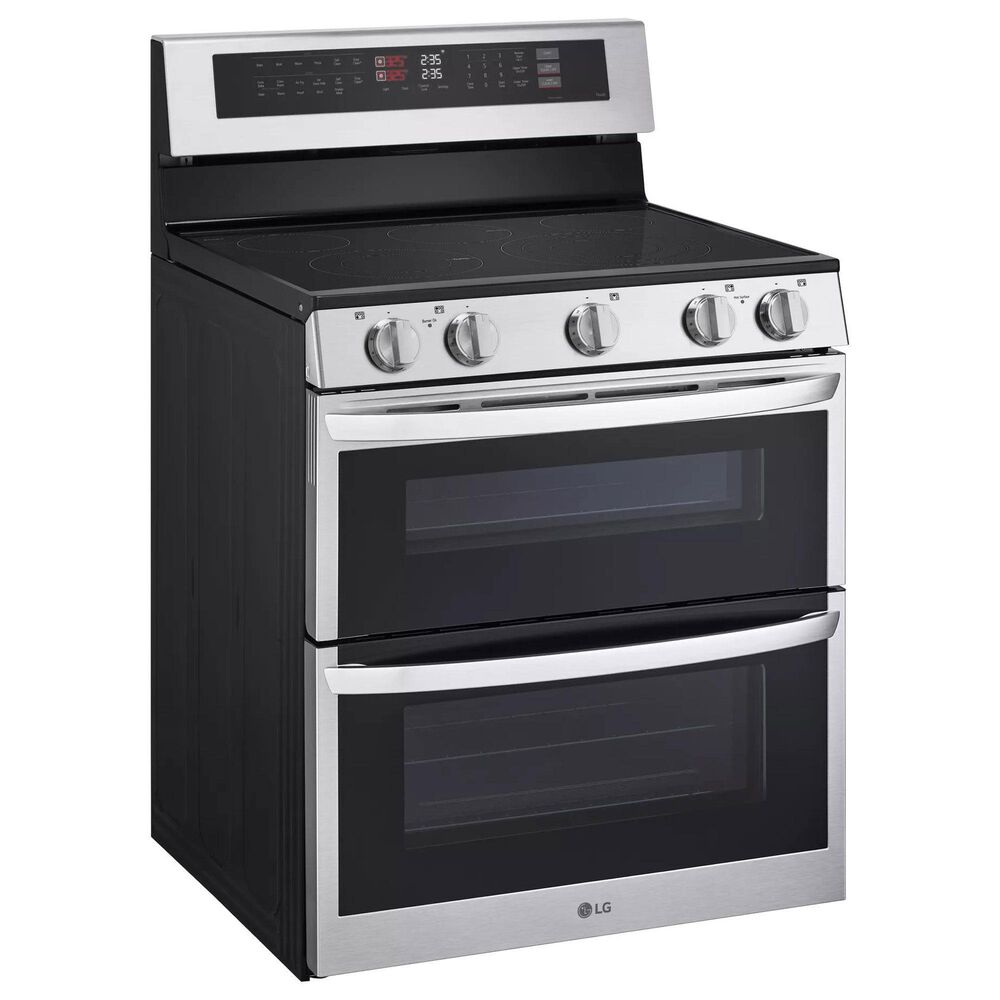 LG 7.3 cu. ft. Smart Electric Double Oven Freestanding Range with ProBake Convection and Air Fry in Stainless Steel, , large