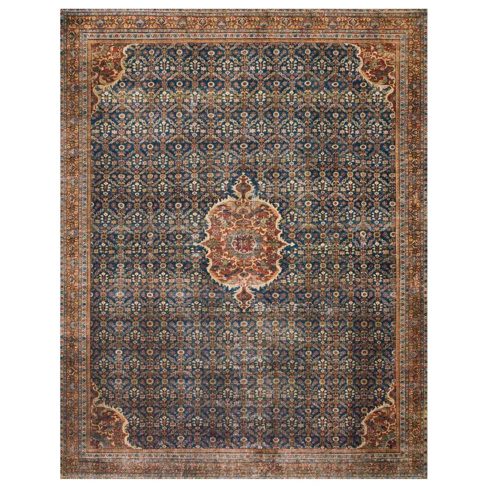 Loloi II Layla LAY-09 3"6" x 5"6" Cobalt Blue and Spice Area Rug, , large