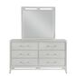 Davis International Solitude 3 Piece King Panel Bedroom Set in White Rub Through Finish, , large