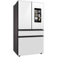 Samsung Bespoke Counter Depth 4-Door French Door Refrigerator with Family Hub in White Glass, , large