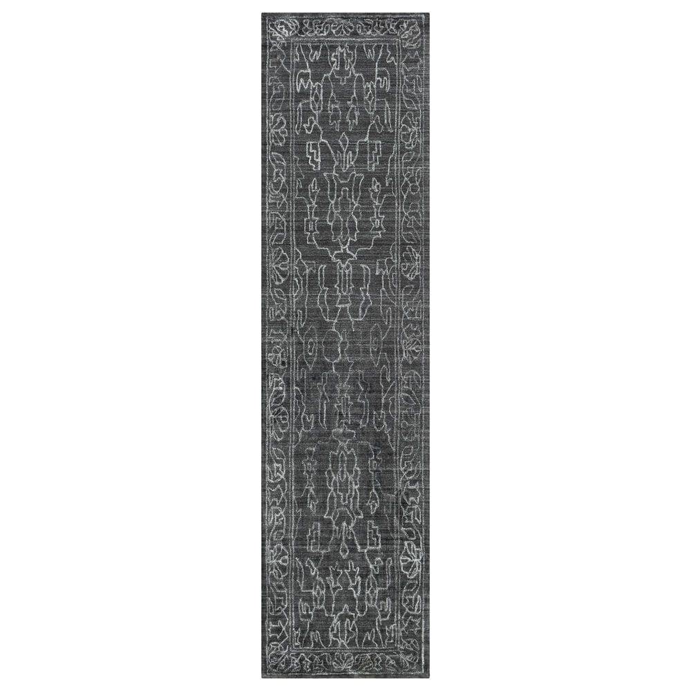 Surya Hightower 3" x 12" Charcoal and Light Gray Runner, , large