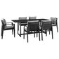 Blue River Grand 7-Piece Patio Dining Table Set in Black - Table Only, , large