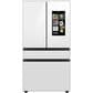 Samsung Bespoke Counter Depth 4-Door French Door Refrigerator with Family Hub in White Glass, , large