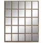 Maple and Jade Metal Framed Wall Mirror in Brown and Black, , large