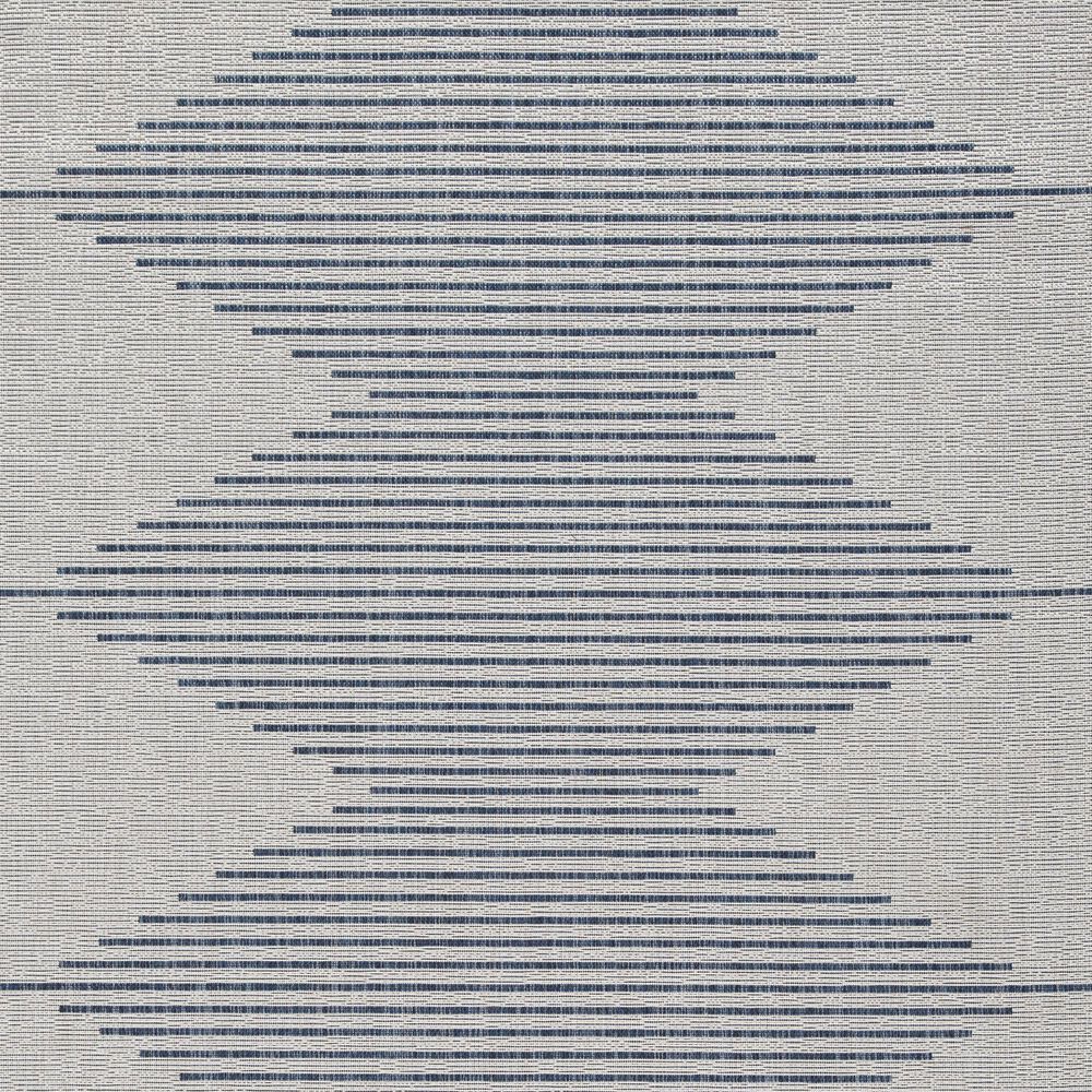 Signature Design by Ashley Alverno 7&#39;10&quot; x 10&#39;2&quot; White and Blue Indoor/Outdoor Area Rug, , large