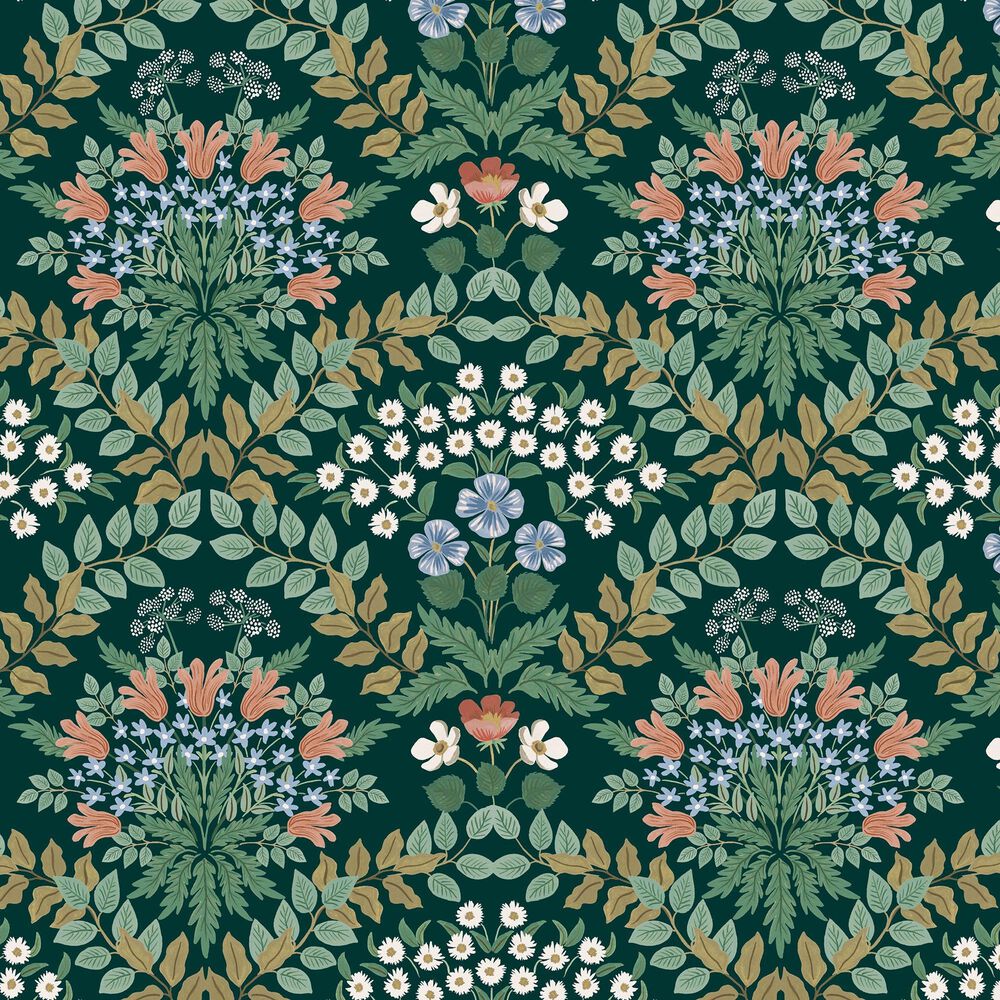 Rifle Paper Co Crafted by Cloth and Company Edes Screen in Bramble Emerald, , large