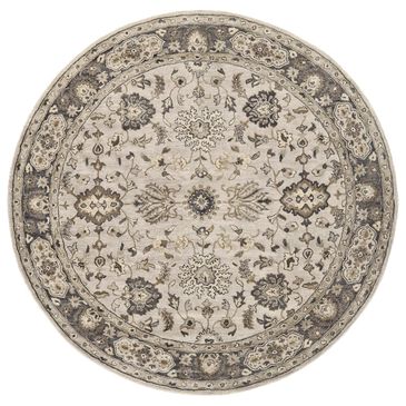 Feizy Rugs Eaton 8" Round Gray Area Rug, , large