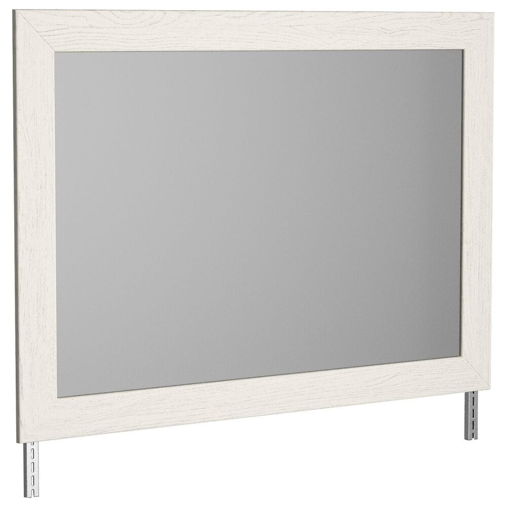 Signature Design by Ashley Stelsie 6 Drawer Dresser and Mirror in White, , large