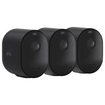 Arlo Pro 4 Wireless Security Camera in Black - Set of 3, , large