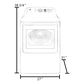 Whirlpool 7.4 Cu. Ft. Front Load Electric Dryer in White, , large