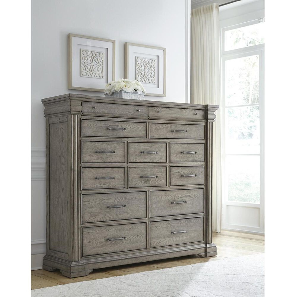 Chapel Hill Madison Ridge 14 Drawer Master Chest in Bluff Gray, , large