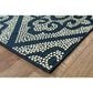 Oriental Weavers Marina 3804B 5"3" x 7"6" Navy and Ivory Area Rug, , large