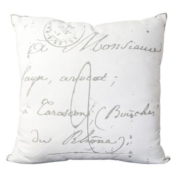 Surya 18" x 18" Pillow with Polyester Fill in Pewter and Papyrus, , large
