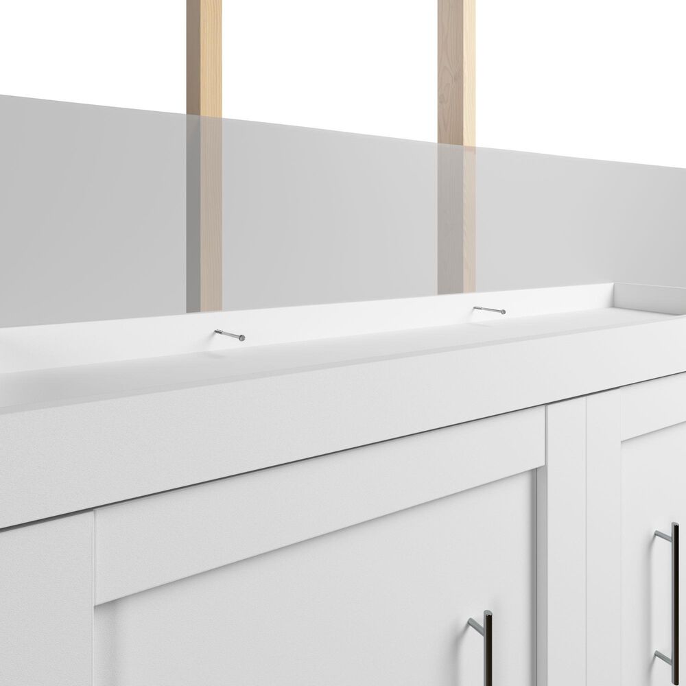 Bestar Optimum Kit Including 9 Drawers with Simple Pulls and Molding Detail in White