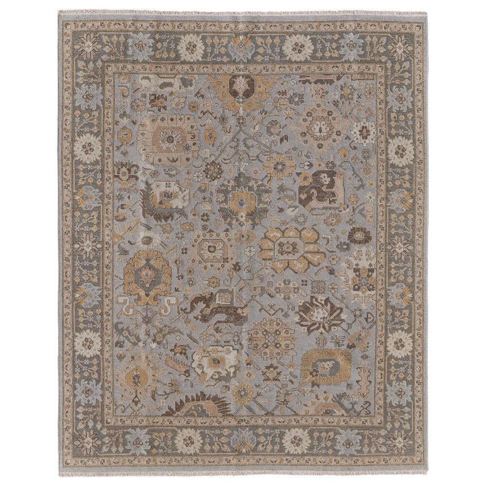 Feizy Rugs Corbitt 8" Round Blue and Gold Area Rug, , large