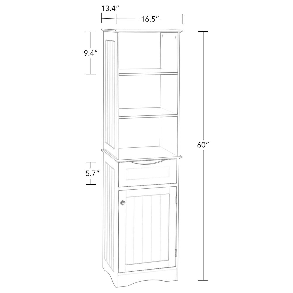 RiverRidge Home Ashland Tall Cabinet in Espresso, , large