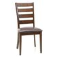 Hawthorne Furniture Kona Ladder Back Side Chair with Upholstered Seat in Raisin Finish, , large