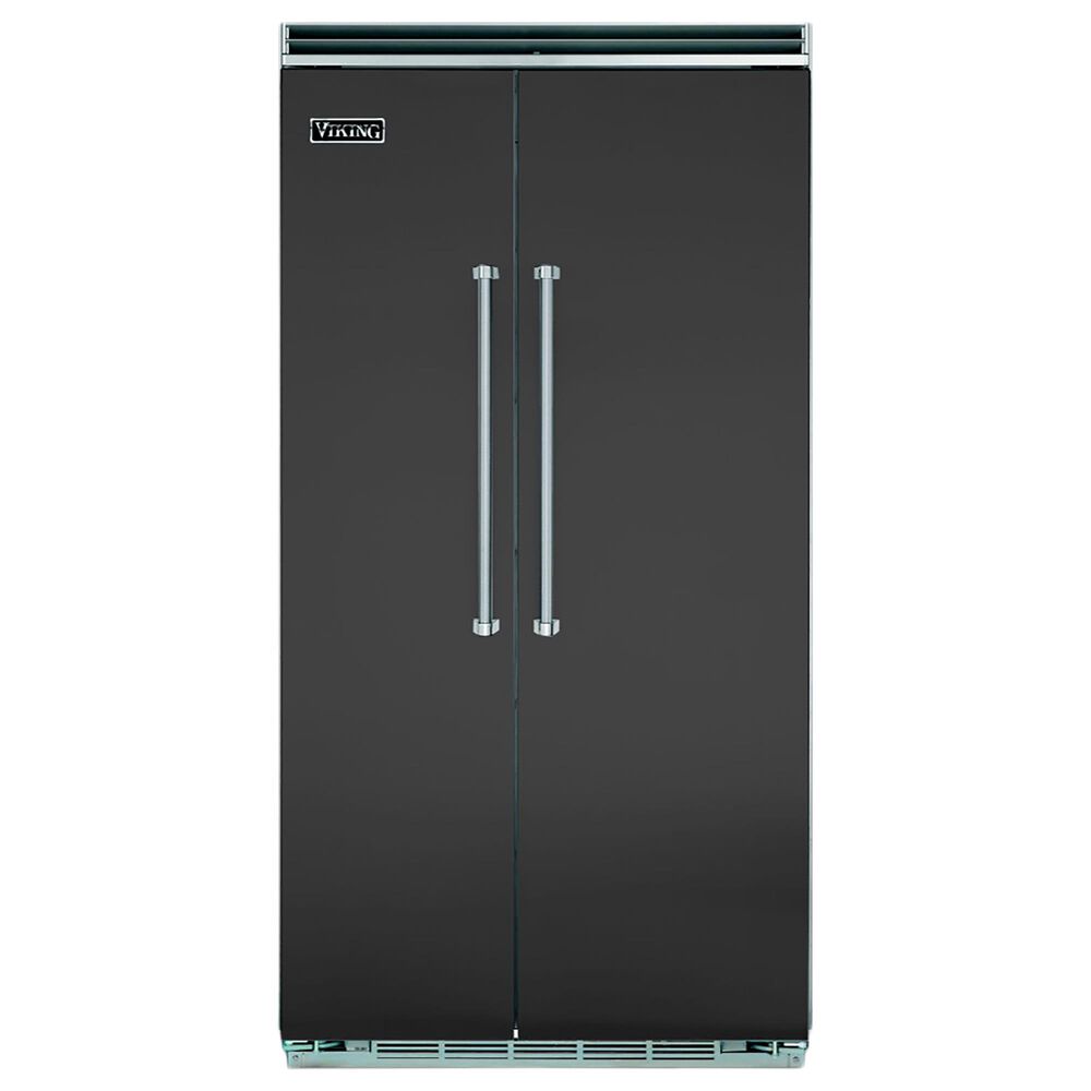 Viking Range 25.32 Cu. Ft. Side-by-Side Refrigerator in Cast Black, , large