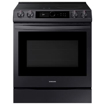 Samsung 6.3 Cu. Ft. Slide-In Induction Range with Wi-Fi and Air Fry in Black Stainless Steel, large