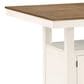 Steve Silver Hyland Counter Table with 20" Leaf in Milk and Honey - Table Only, , large