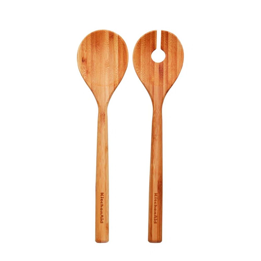 KitchenAid Gadgets 2-Piece Salad Server Set in Bamboo, , large