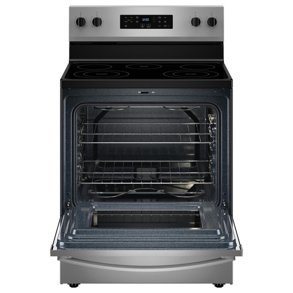 Whirlpool 5.3 Cu. Ft. Electric Range with Steam Clean in Stainless Steel, , large