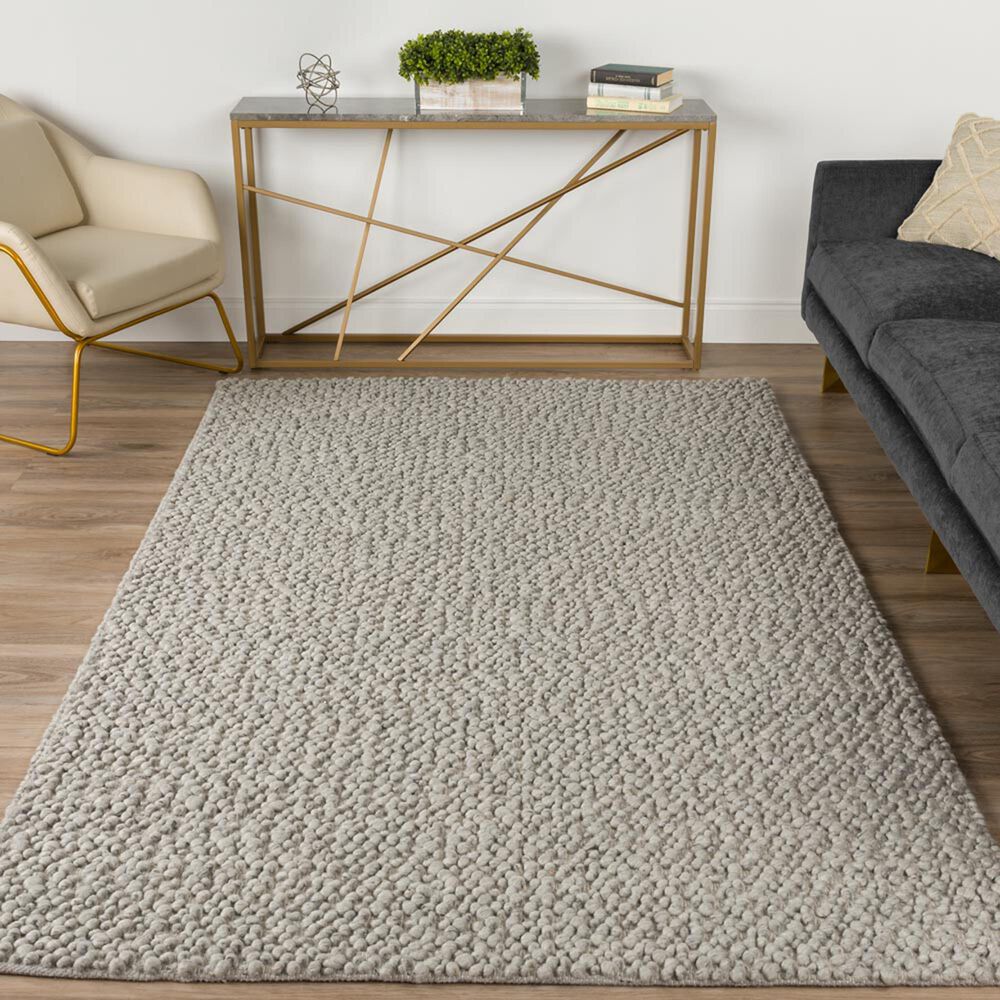 Dalyn Rug Company Gorbea 3&#39;6&quot; x 5&#39;6&quot; Silver Area Rug, , large