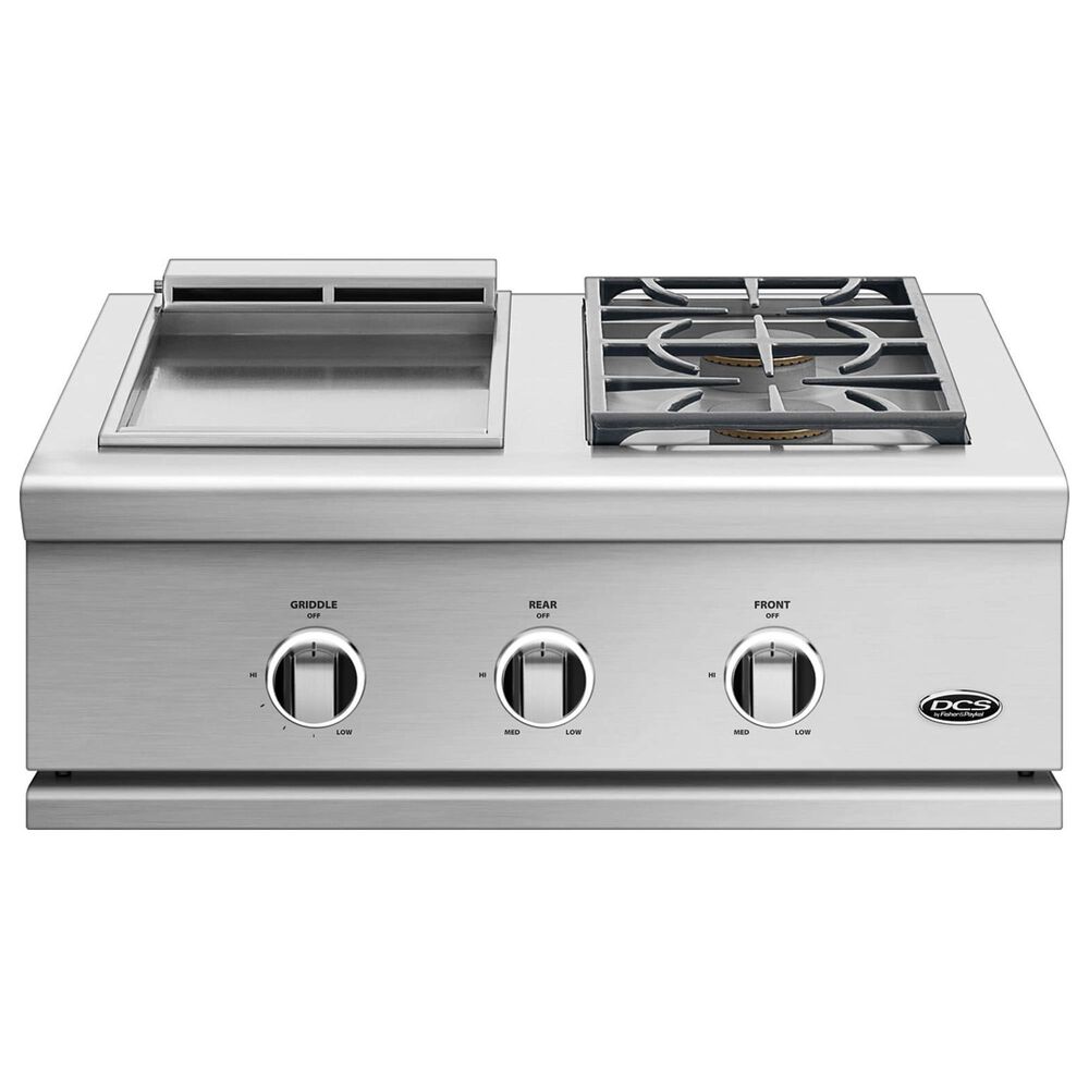 DCS 30" Natural Gas Griddle and Side Burner in Stainless Steel, , large