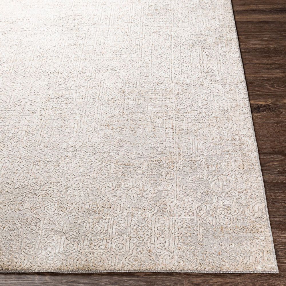 Surya Carmel 2&#39;7&quot; x 4&#39; Gray, White, Taupe and Ivory Area Rug, , large