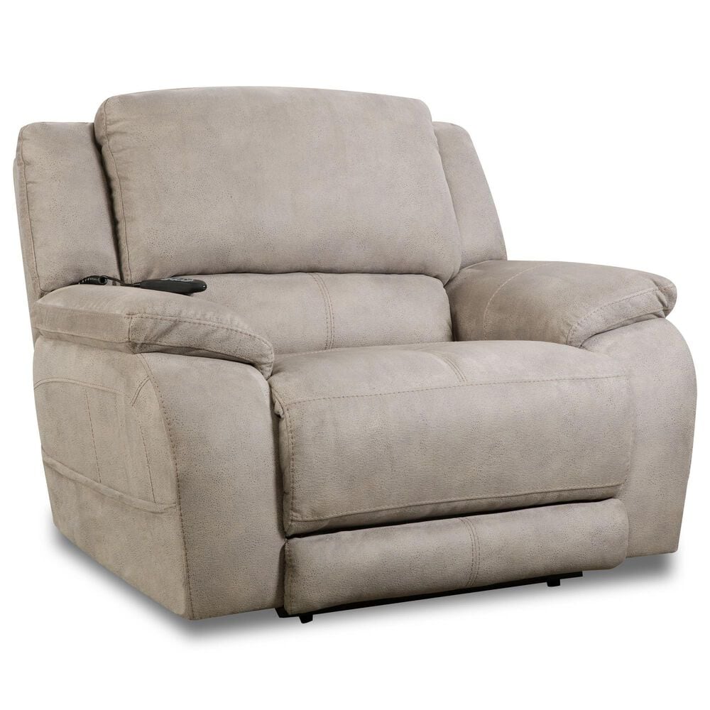 HomeStretch Triple Power Reclining Chair and a Half in Nickel, , large