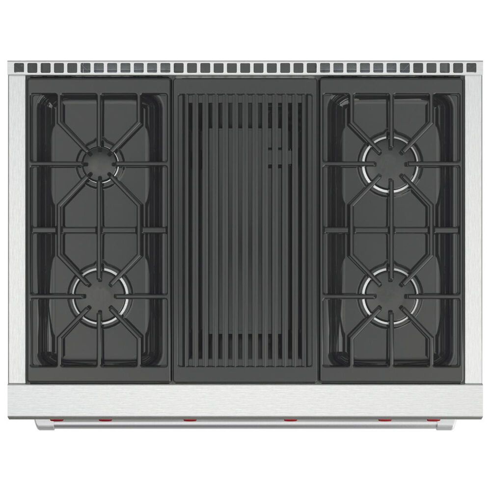 Wolf 36&quot; Dual Fuel 4-Burner with Grill in Stainless Steel, , large