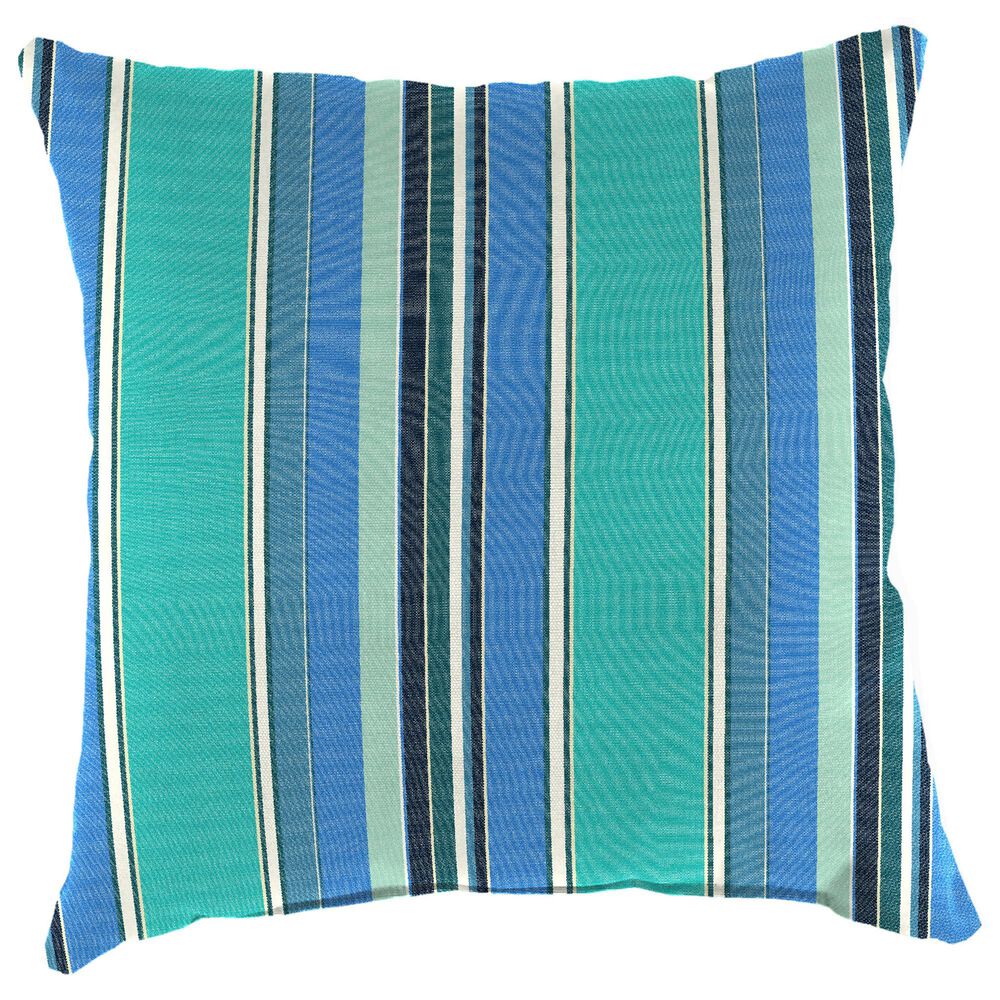 Jordan Manufacturing 18" Square Outdoor Throw Pillow in Dolce Oasis, , large